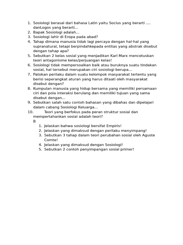 Menguasai Sosiologi Kelas 10 Semester 2 Panduan Lengkap dengan Contoh
