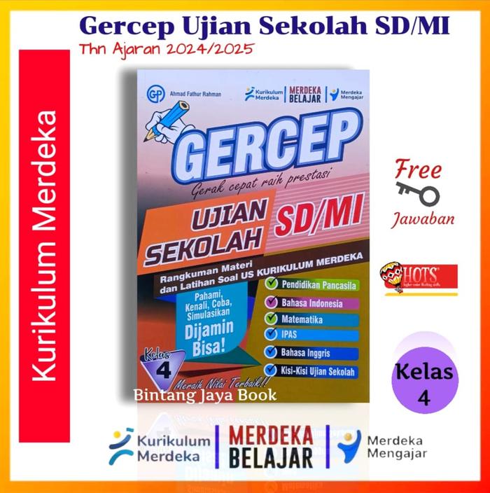 Jual Buku Bank Soal Ujian Sekolah Kurikulum Merdeka Kelas 4 SD MI Tahun