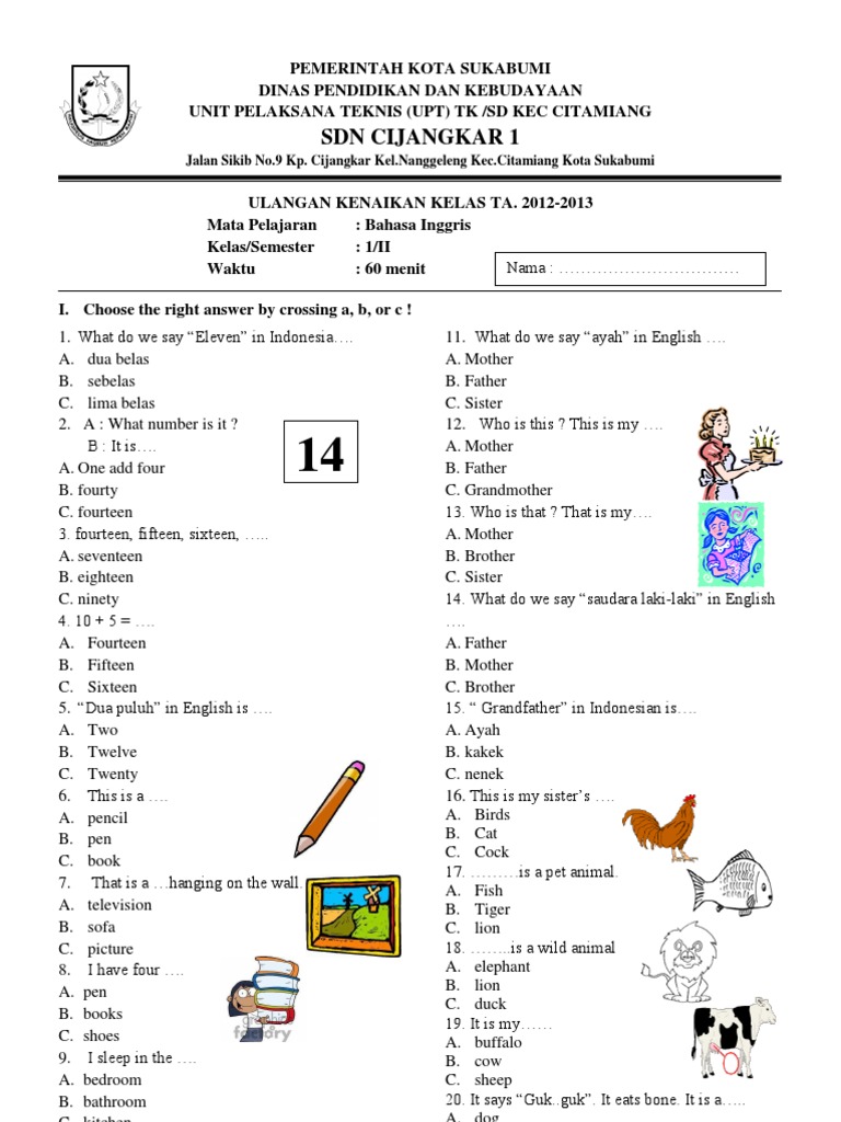 latihan soal bahasa inggris kelas 11 semester 2